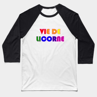 Vie de licorne - logo seulement Baseball T-Shirt